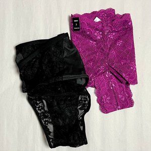 Torrid Plus Size 3X Cheeky Lace Panties - 2 Pairs